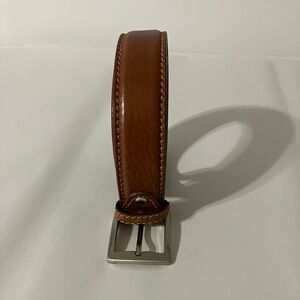 Peruzzi Made In Italy Genuine Leather Belt Brown 42”  Work Office